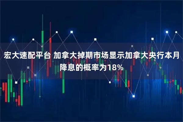 宏大速配平台 加拿大掉期市场显示加拿大央行本月降息的概率为18%