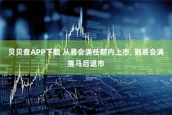 贝贝查APP下载 从易会满任期内上市, 到易会满落马后退市